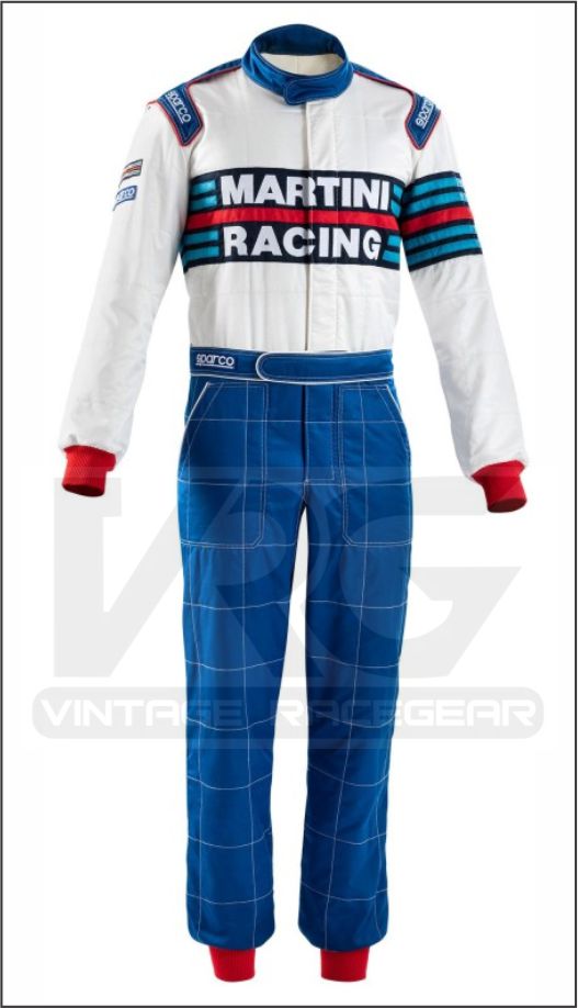 Sparco Martini Racing FIA race suit Blue-White