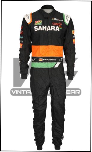 2015 Nico Hulkenberg F1 Team Renault Sahara worn Racing Race  Suit