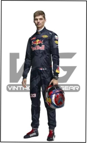 New  2016  F1 Max Verstappen Grand Prix Worn Red Bull Racing SUIT