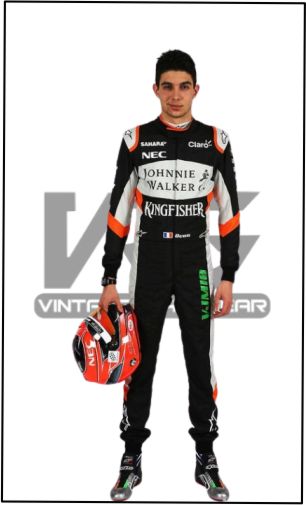 2017 Esteban Ocon Sahara Formula 1 Team Race Suit