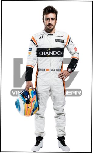 Fernando Alonso 2017 McLaren F1 Team Racing suit