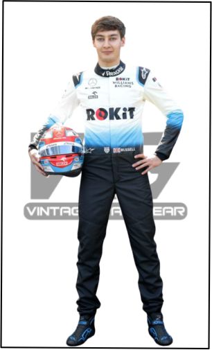 2019 George Russell  Rokit  Williams Racing F1 Race  Suit