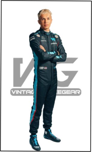 New 2023 Alexander Albon Williams Printed F1 Racing Suit
