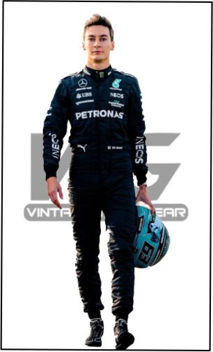 New George Russell F1 Race Suit Mercedes-AMG Petronas 2023