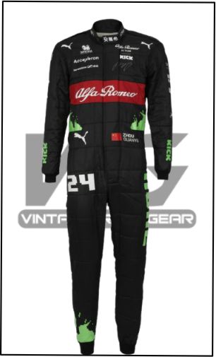 2023  Zhou Guanyu Alfa Romeo Belgian GP F1 Team Race Suit