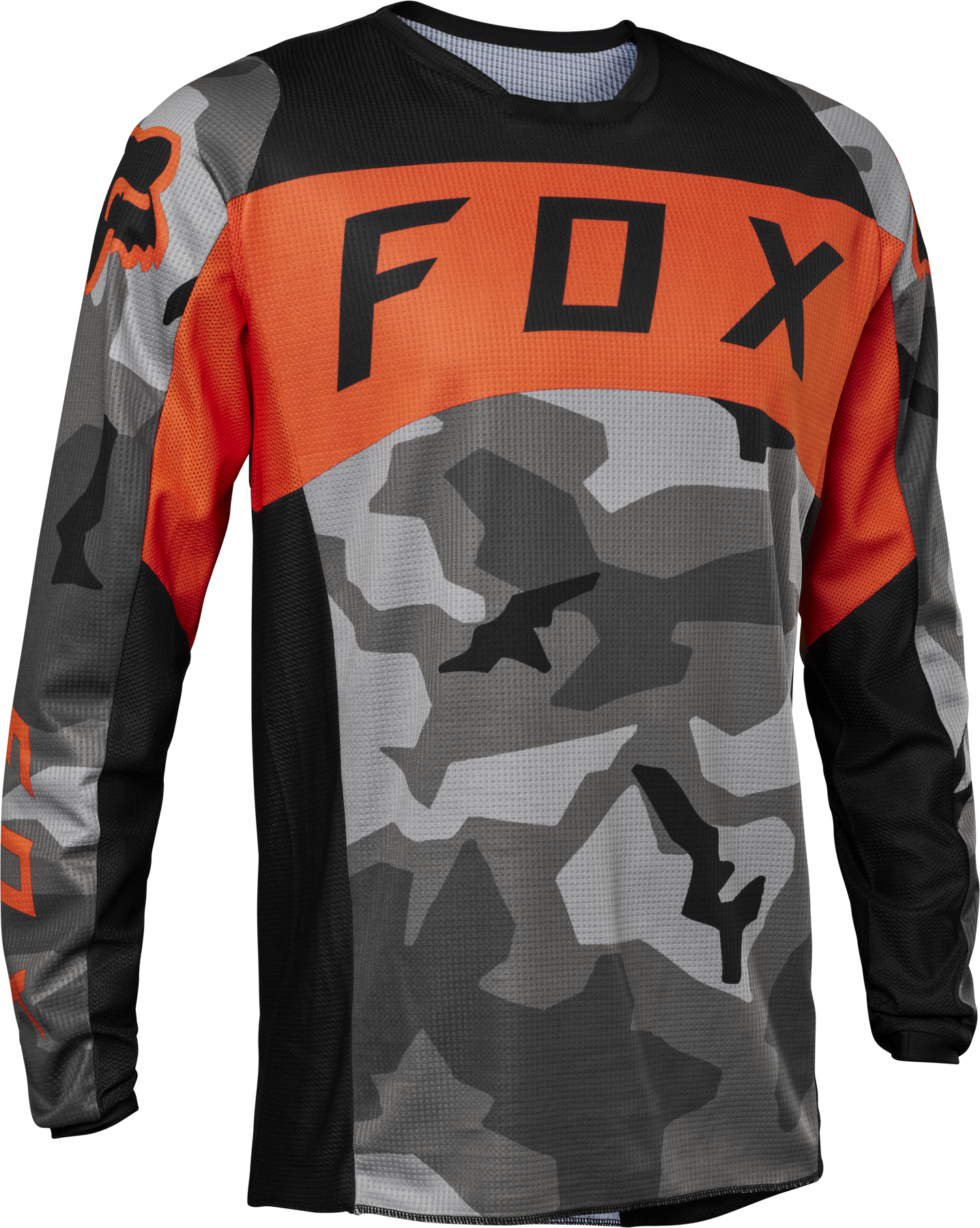 2023 Fox 180 BNKR Motocross Gear Grey Camo Orange