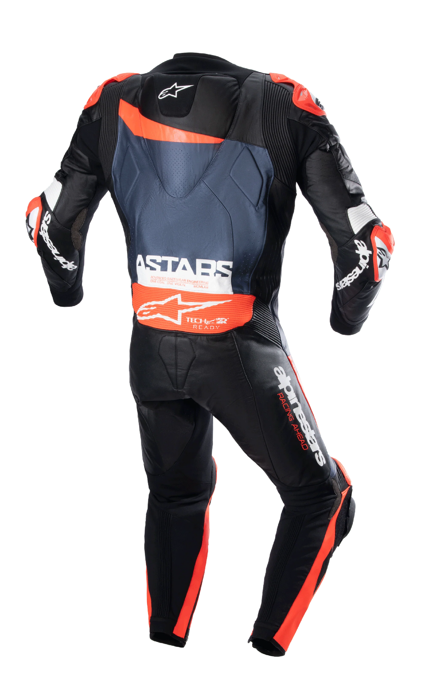 GP Plus V4 Leather Rode Biker Suit - 1PC