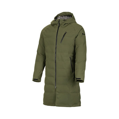 PAANO Ski Race Long Coat Dark Green