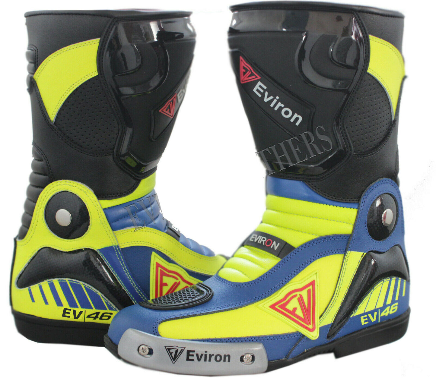 Rossi Motorbike Racing Boots