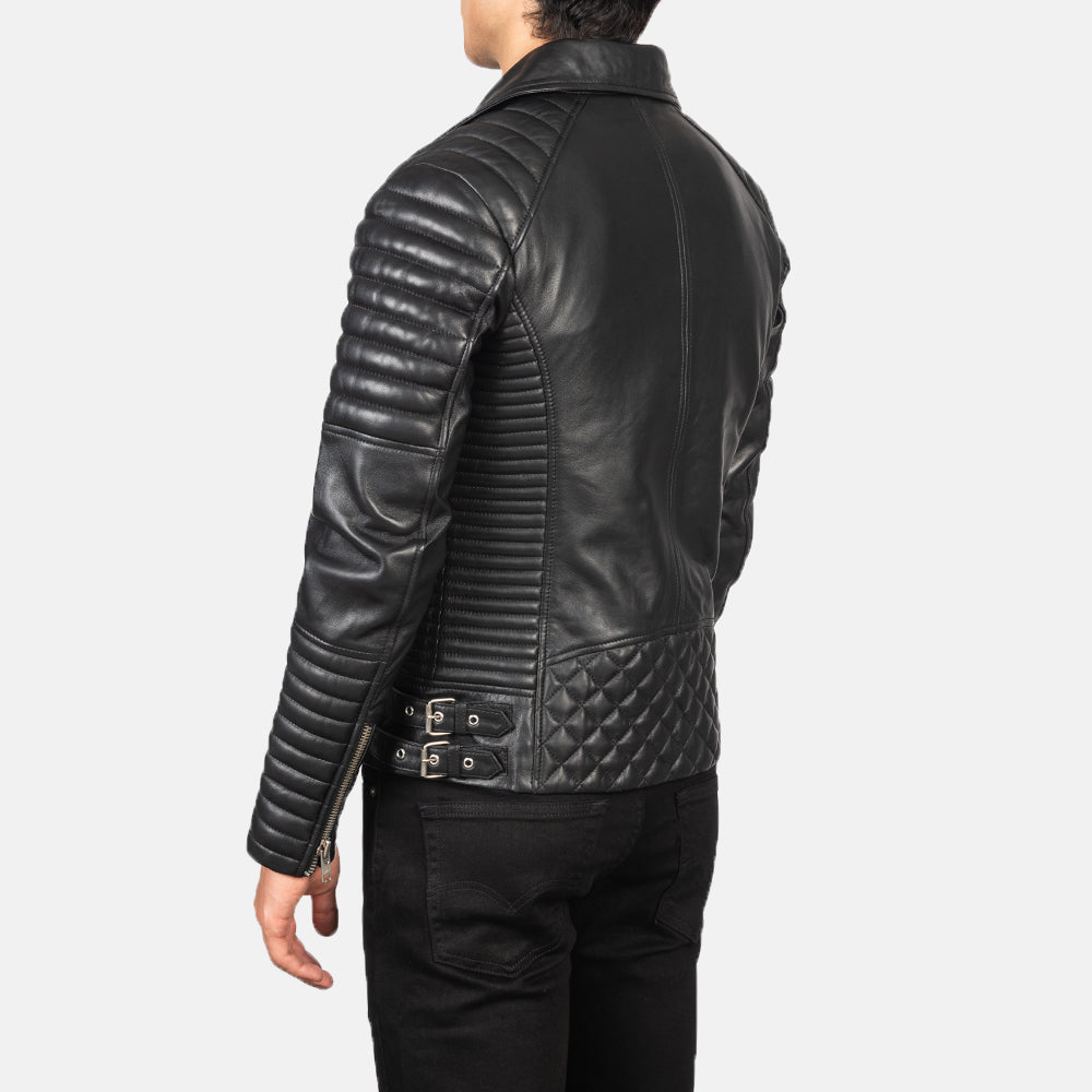 Men's Armand Black Leather Biker Jacket