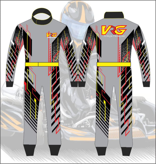 Go Kart Racing Suit Gray  2024