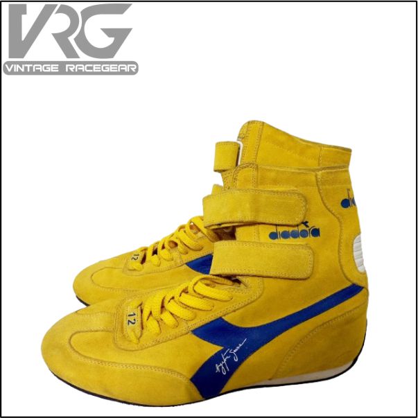 Ayrton Senna Camel Racing Shoes Yellow