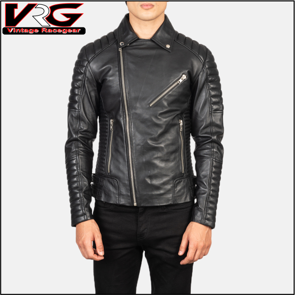 Men's Armand Black Leather Biker Jacket