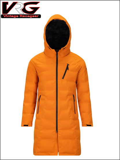 PAANO Ski Race Long Coat Orange