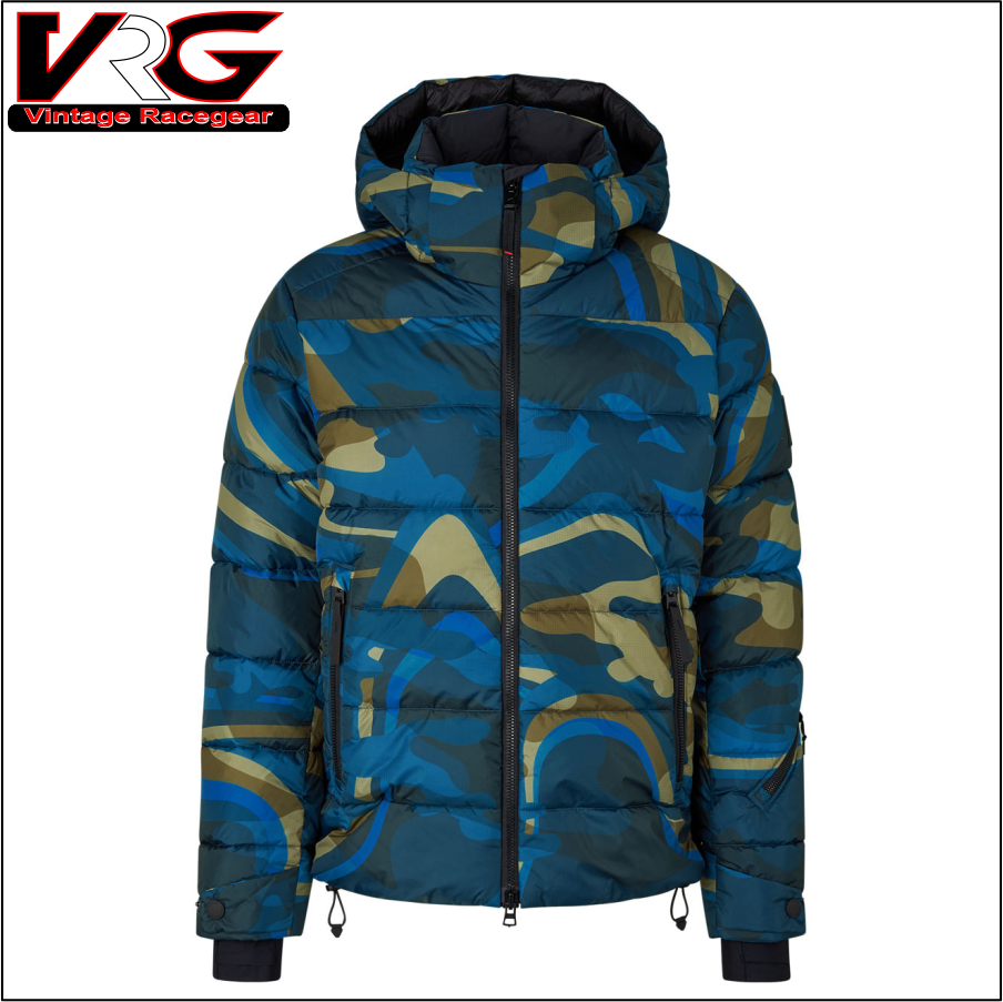 Men Ski Jacket LUKA 2 deepest navy print