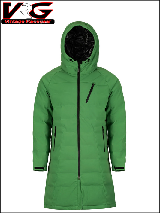 PAANO Ski Race Long Coat Green