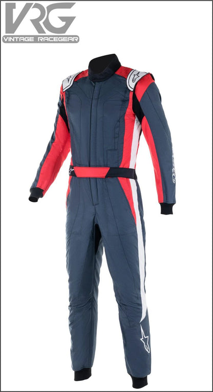 GP Pro Comp V2 FIA Suit Gray-White-Red