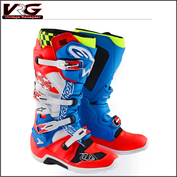 Alpinestars Tech 7 MX Boot Solid Rocket Red / White / Blue