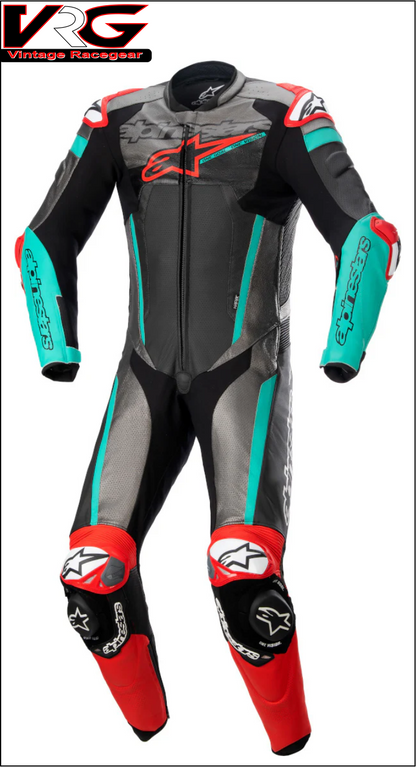 Alpinestars GP Ignition One Piece Leather Suit - Black/Red/Blue