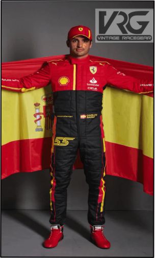 New Carlos Sainz ferrari F1 Suit 2023
