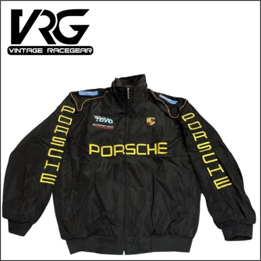 F1 Vintage Porsche Jacket - Black