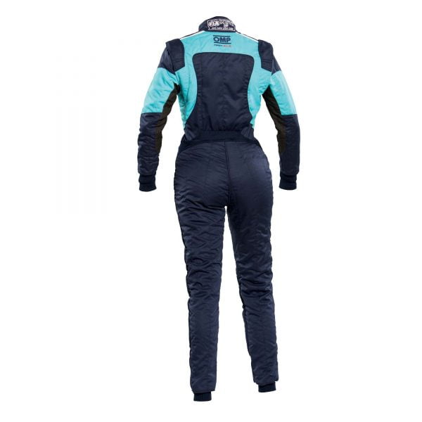 OMP Women’s First Elle Race Suit – FIA Light-Blue-Black