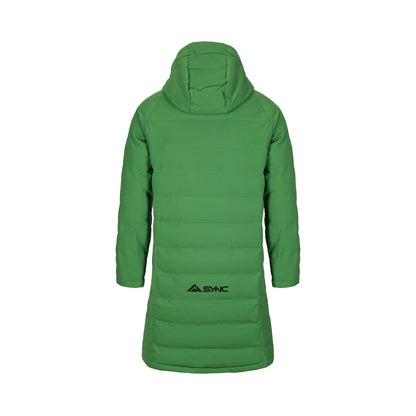 PAANO Ski Race Long Coat Green