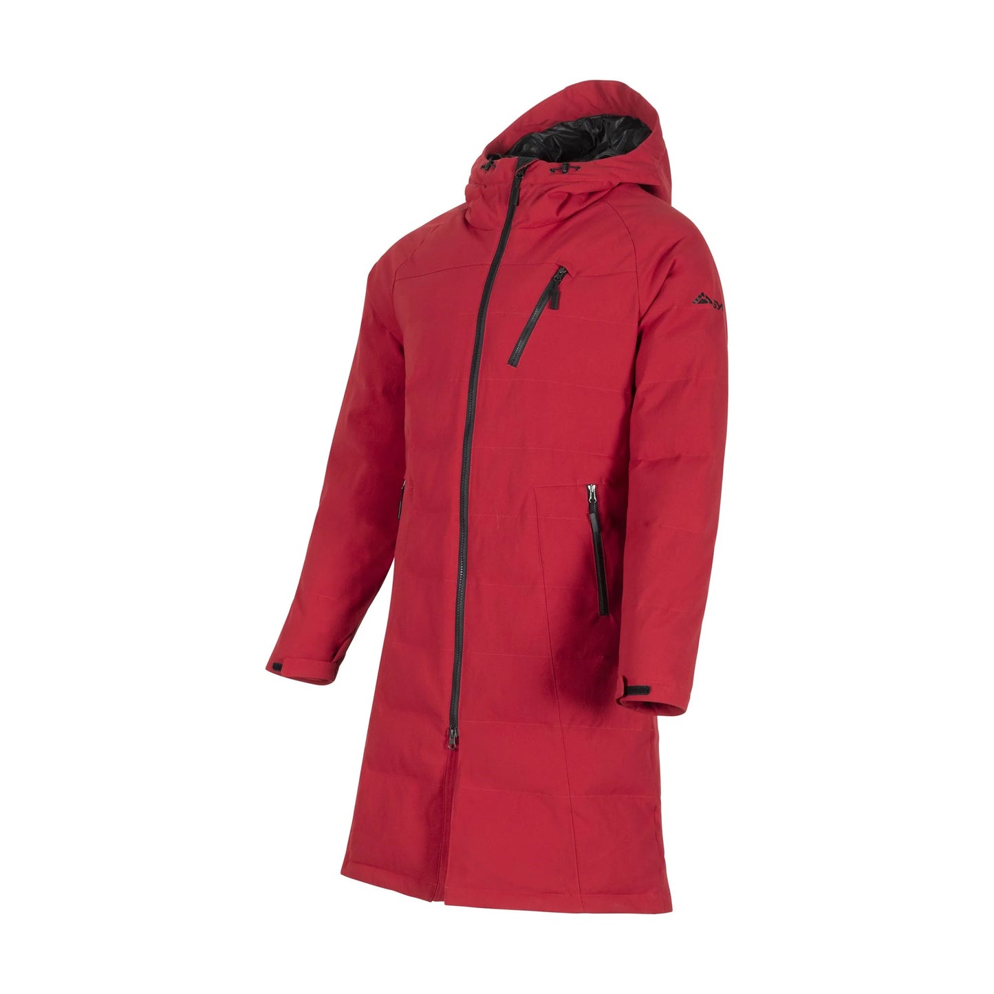 PAANO Ski Race Long Coat Red