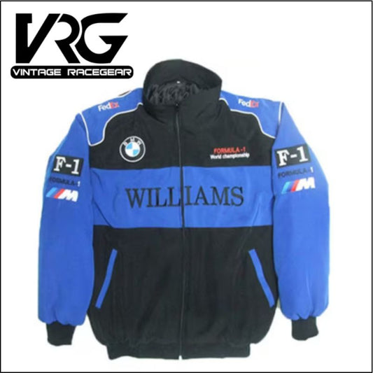 F1 Vintage  jacket Williams  -  Blue \ black